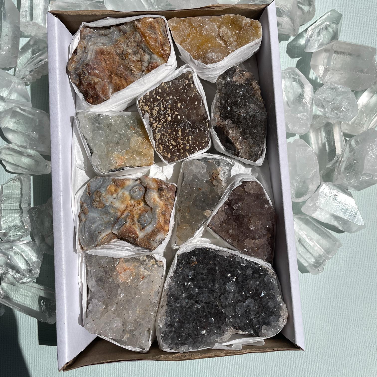 Druzy Quartz Cluster Tray - Small Druzy Quartz Cluster Tray - Small